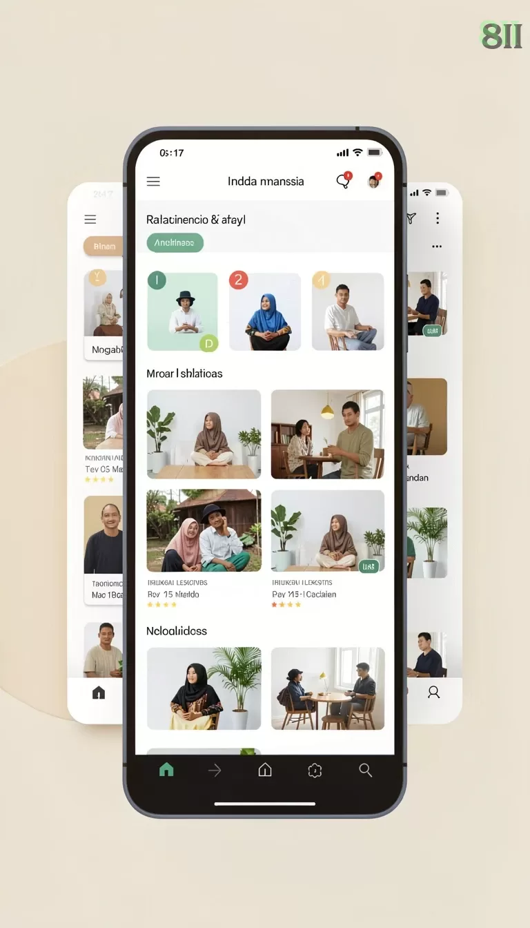 Cuplikan layar HALIMTOTO — menu navigasi