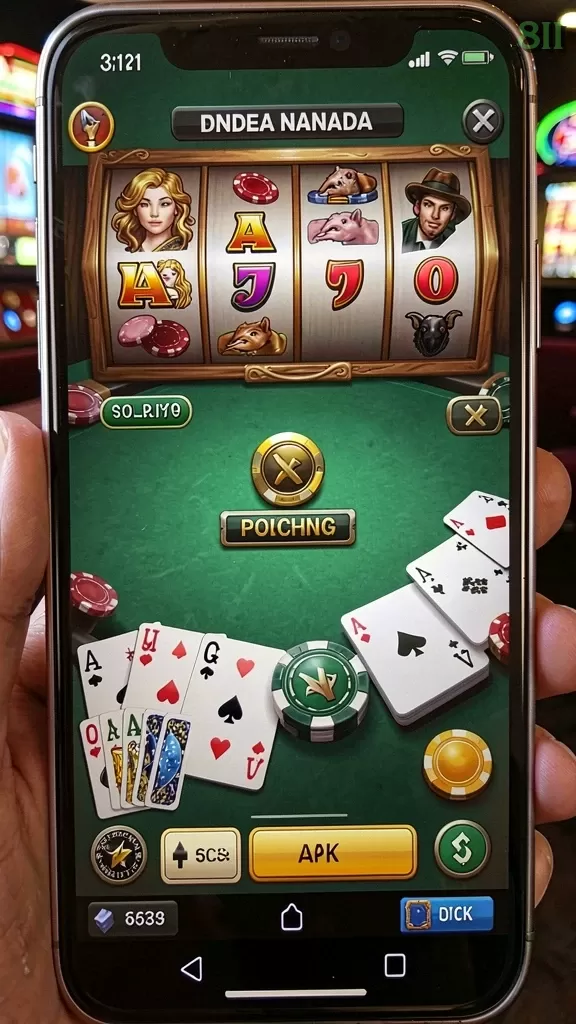 Cuplikan layar MEGA77 — menu navigasi
