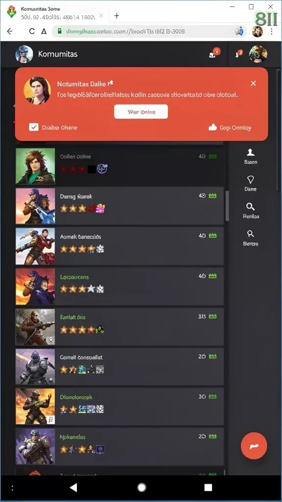 Cuplikan layar 66KBET — menu navigasi